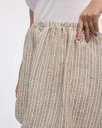 Striped Bubble Miniskirt