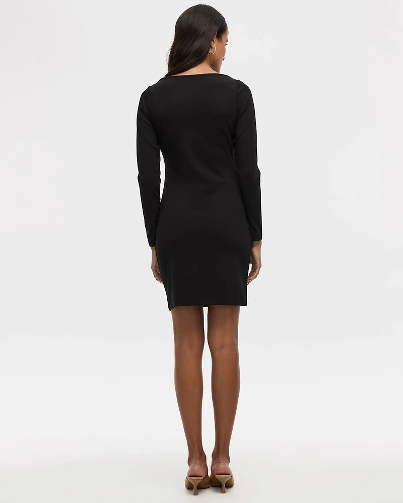 Long-Sleeve Bodycon Mini Dress