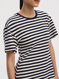 Robe t-shirt rayée