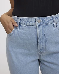 Straight-Leg Mid-Rise Jean