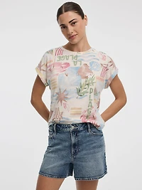 T-shirt à manches courtes et col rond