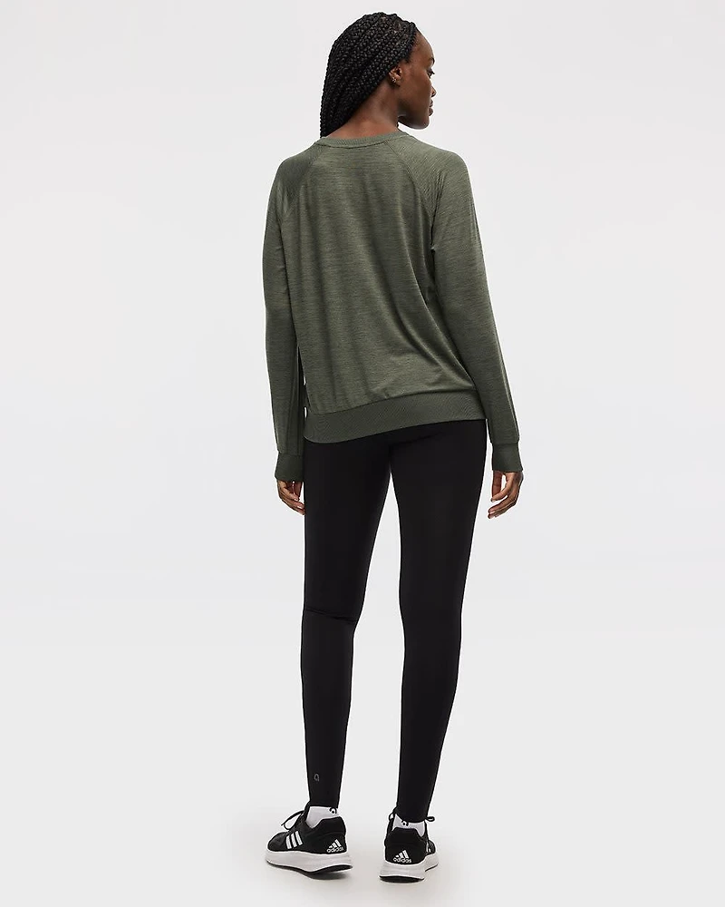 Long-Sleeve Crew-Neck Pullover - Dry-Lux (R) Hyba Essentials