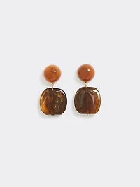 Resin Pendant Earrings