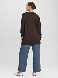 Long-Sleeve Open Cardigan with Pockets - R Essentials