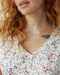 Extended-Sleeve V-Neck Tunic