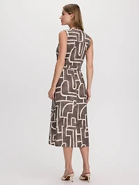 Sleeveless Midi Shirtdress