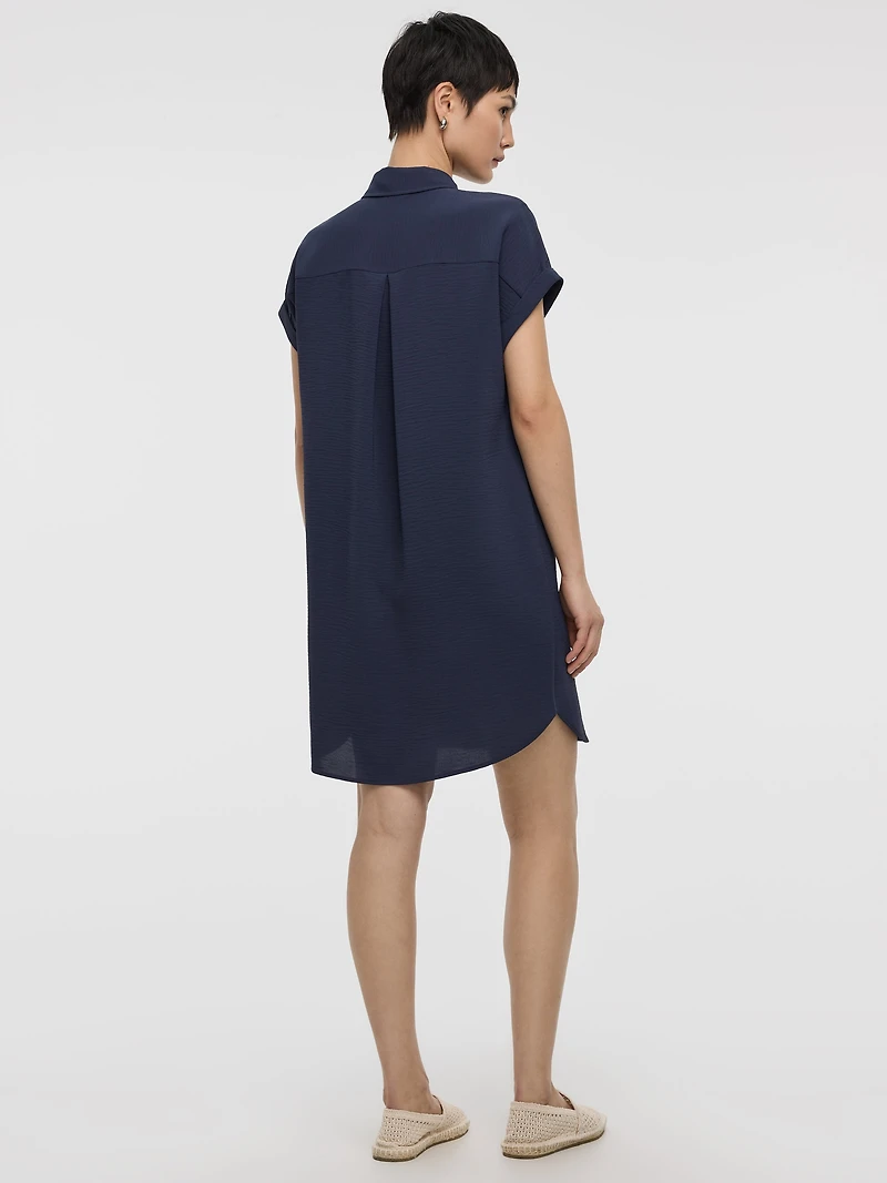 Short-Sleeve Shirt Dress