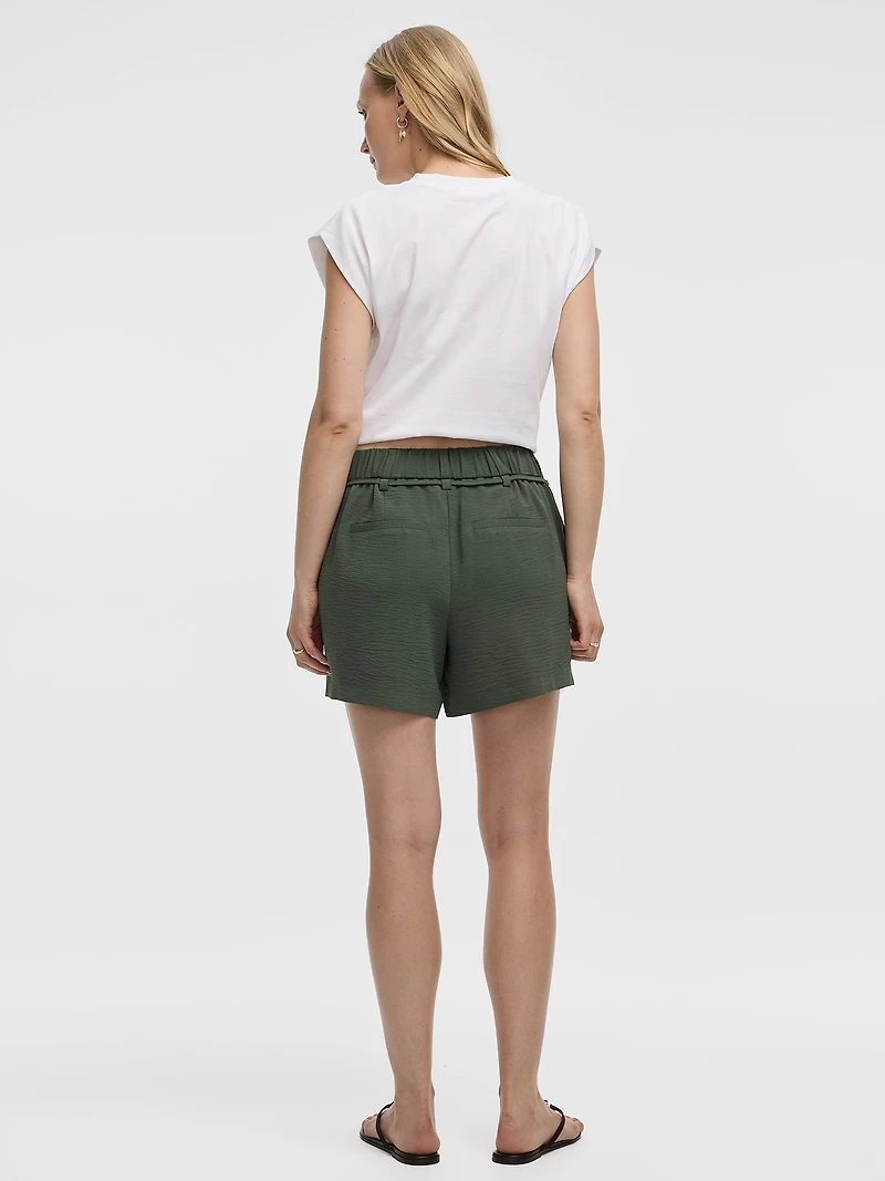 High-Rise Pull-On Shorts