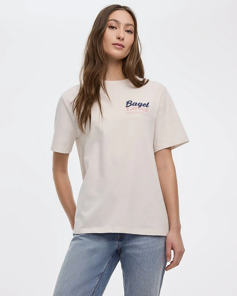 Loose Crew-Neck Graphic T-Shirt
