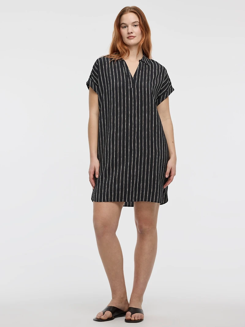 Short-Sleeve Shift Dress