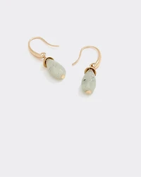 Boucles d'oreilles avec pendentifs en pierre