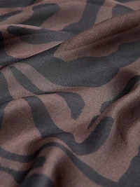 Foulard carré à motif zébré