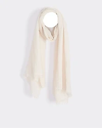 Crinkled Scarf with Raw Edges