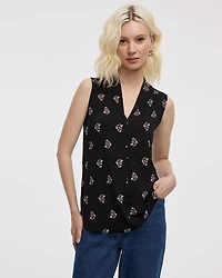 Sleeveless V-Neck Top