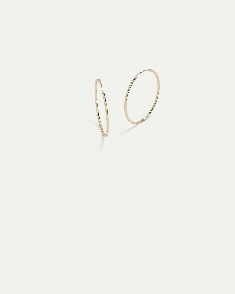 Stainless Steel Large Basic Hoops