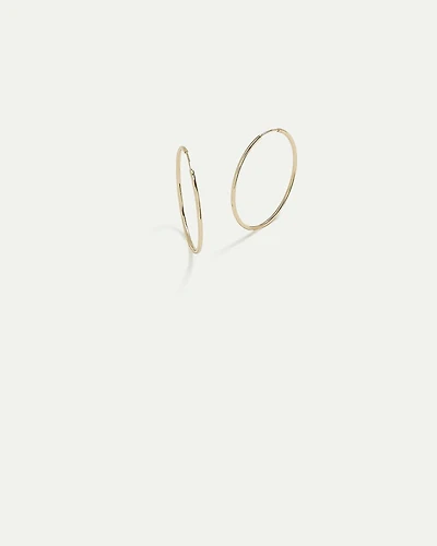 Stainless Steel Large Basic Hoops
