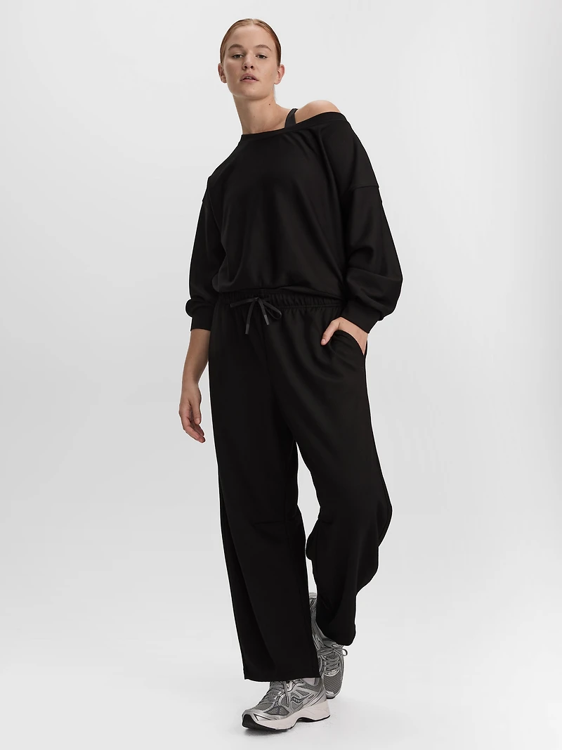 Barrel-Leg Pull-On Pant
