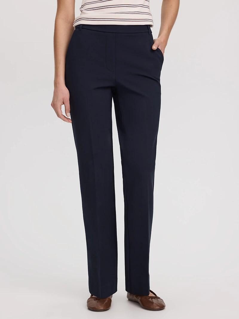 Straight-Leg High-Rise Pants