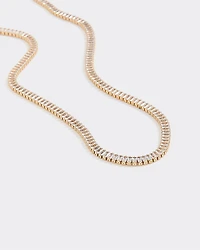 Collier court en pierres de verre