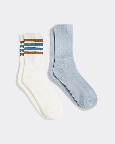 Bas classique rayé et uni - Hyba 2 paires