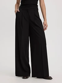 Pantalon à jambe large et taille haute - L’Intemporelle