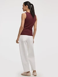 Ribbed Crew-Neck Tank - R Essentials
