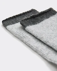 Winter Socks with Coloured Hem