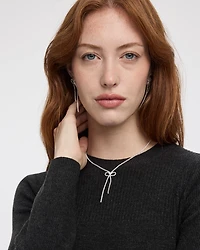 Robe évasée en tricot à manches longues et col rond