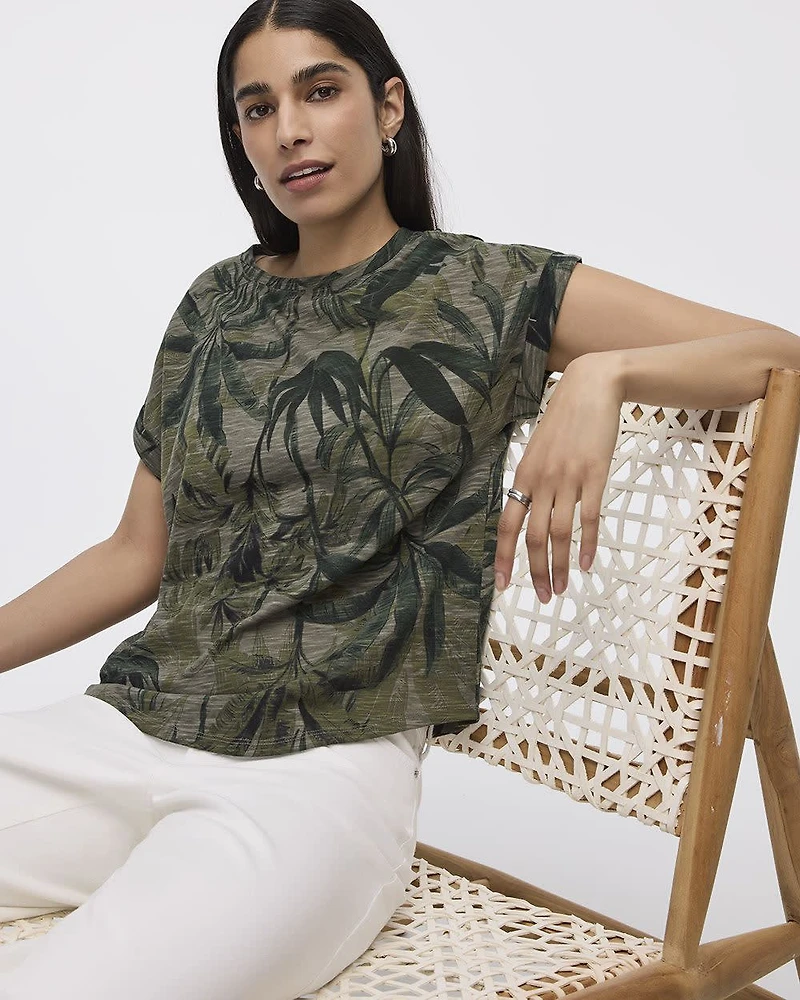 T-shirt à  manches courtes et col rond