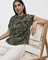 T-shirt à  manches courtes et col rond