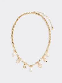 Short Necklace with Charms