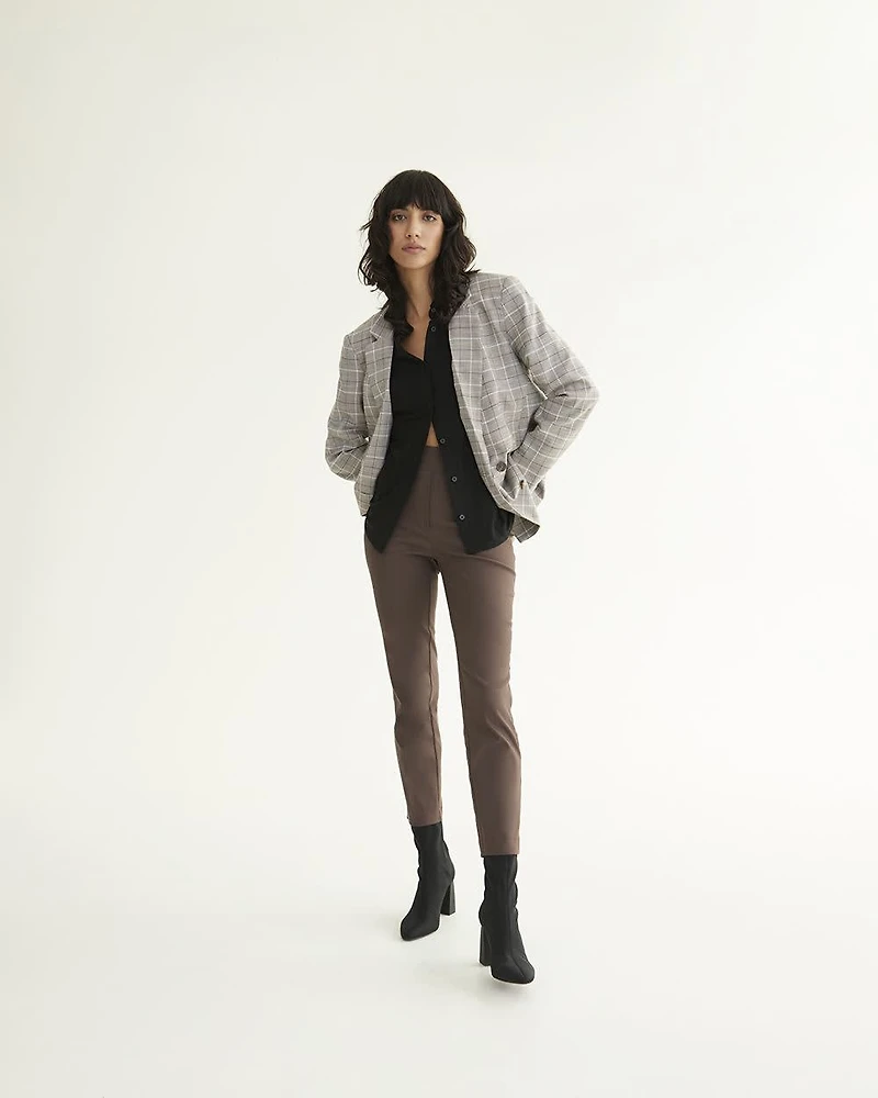 Slim-Leg High-Rise Ankle Pant - The Iconic (R) Tall