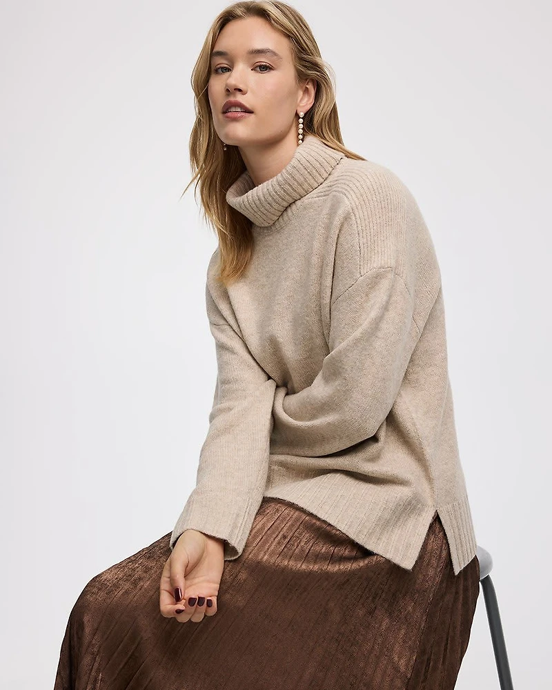 Long-Sleeve Turtleneck Pullover