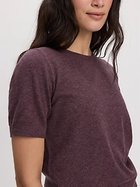 Short-Sleeve Crew-Neck Sweater - R Essentials