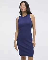 Robe moulante côtelée sans manches