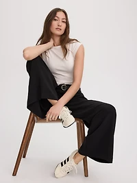 Wide-Leg High-Rise Pant