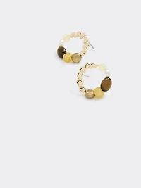 Circular Earrings with Stones