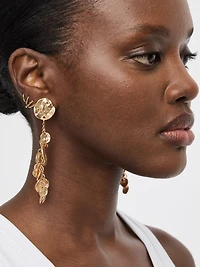 Boucles d'oreilles avec pendentifs scintillants 