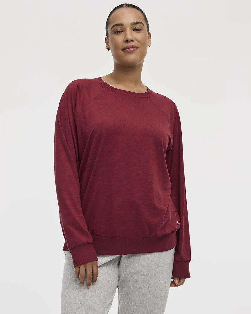 Long-Sleeve Crew-Neck Pullover - Dry-Lux (R) Hyba Essentials