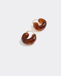 Anneaux en acrylique à forme organique