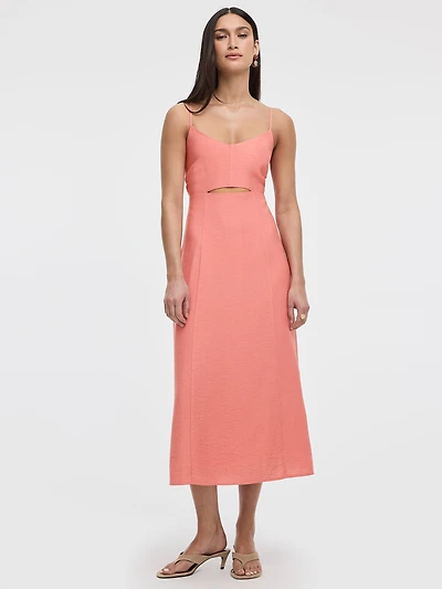 Sleeveless Maxi Dress with Cut-Out Detail