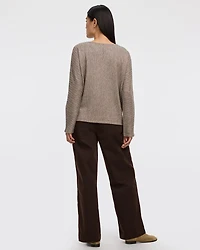 Haut à col bateau et manches longues