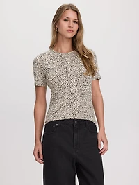 T-shirt à col rond - R Essentiels