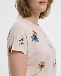 T-shirt à manches courtes dolman et col bateau