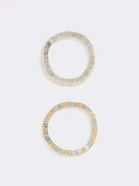 Bracelets métalliques à deux tons - Ensemble de 2