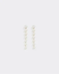 Linear Pearl Earrings