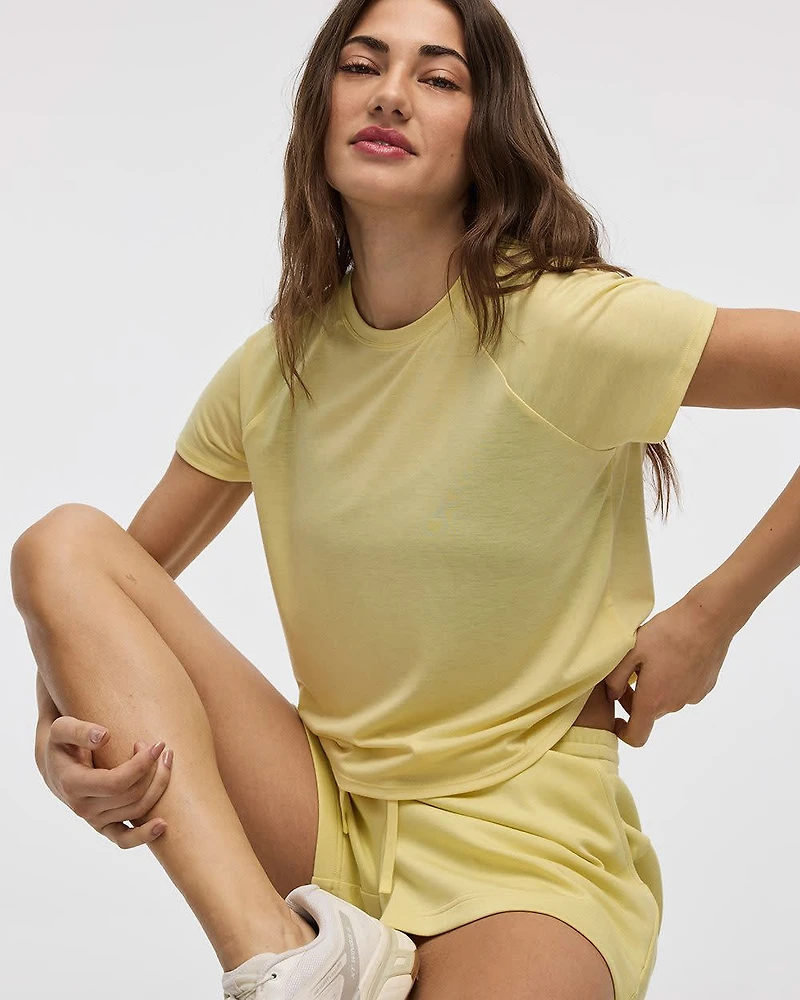 Crew-Neck Boxy T-Shirt - Hyba