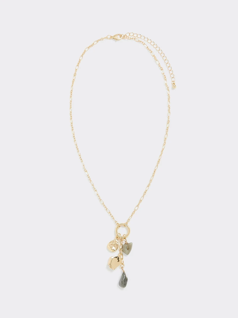 Collier avec pierres semi-précieuses