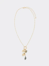 Collier avec pierres semi-précieuses