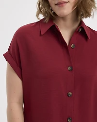 Short-Sleeve Shirt Dress